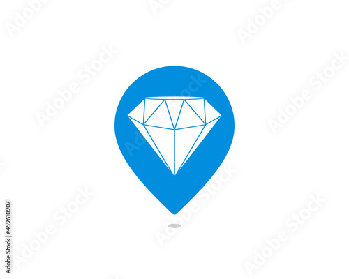 Free Download Diamond gems inside the point location - GFXLoad
