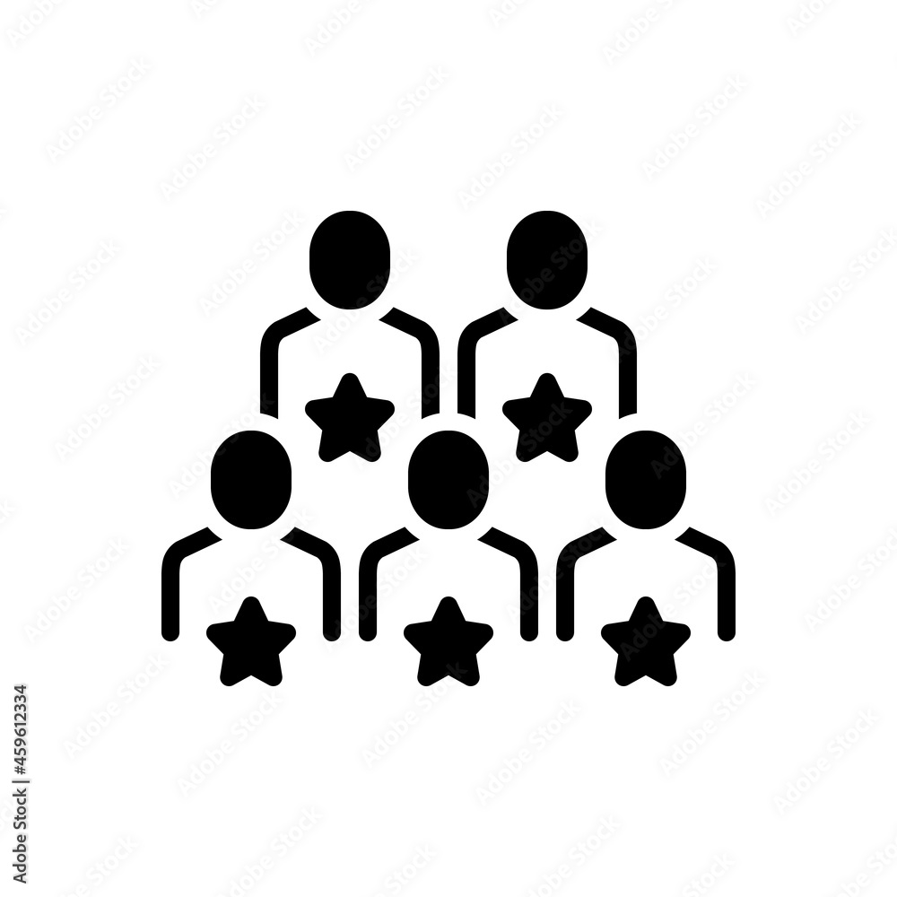 Black solid icon for candidates Black solid icon for candidates