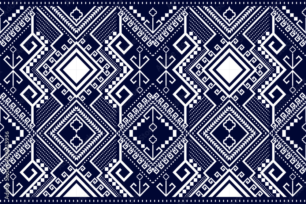 Geometric seamless pattern with white element Geometric seamless pattern with white element