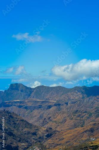 Mountains of the island of Gran Canaria, originally - this is a volcano and the landscape was formed as a result of its activity © Delia_Suvari