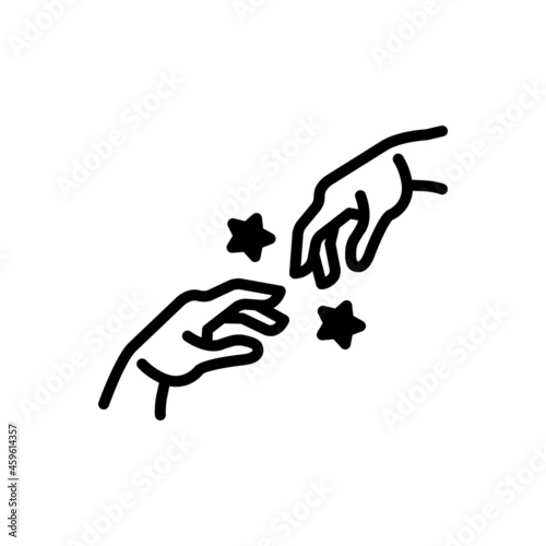 Black solid icon for adam