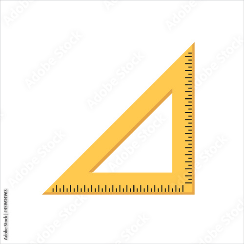 Ruler Image Icon vector Line on white background image for web, presentation, logo, Icon Symbol. Ruller