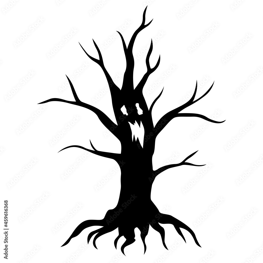 Obraz premium Scary tree silhouette