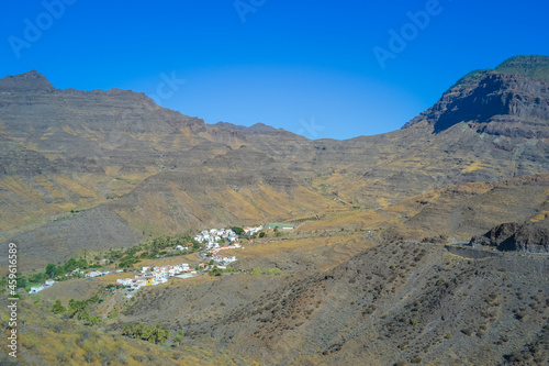 Mountains of the island of Gran Canaria, originally - this is a volcano and the landscape was formed as a result of its activity © Delia_Suvari