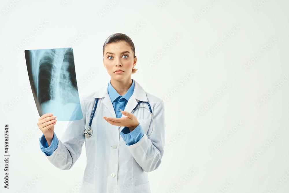 female doctor hospital x-ray health examination female doctor hospital x-ray health examination