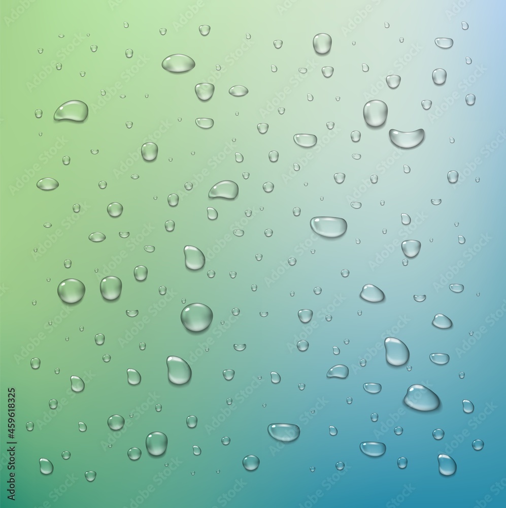 Realistic water drops