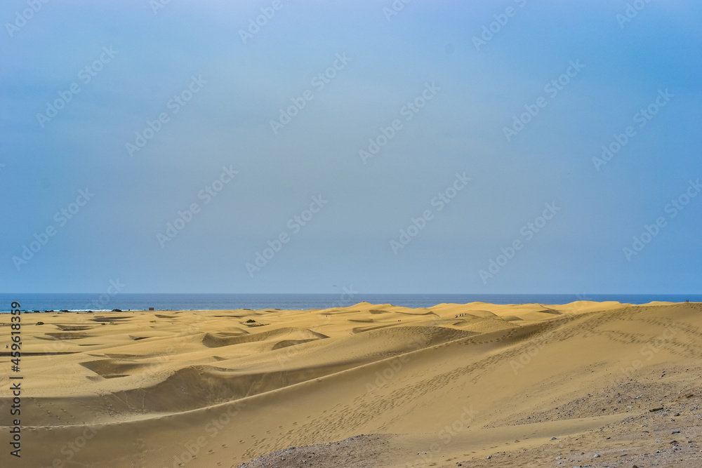 The Maspalomas Dunes are sand dunes located on the south coast of the island of Gran Canaria