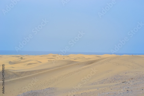 The Maspalomas Dunes are sand dunes located on the south coast of the island of Gran Canaria