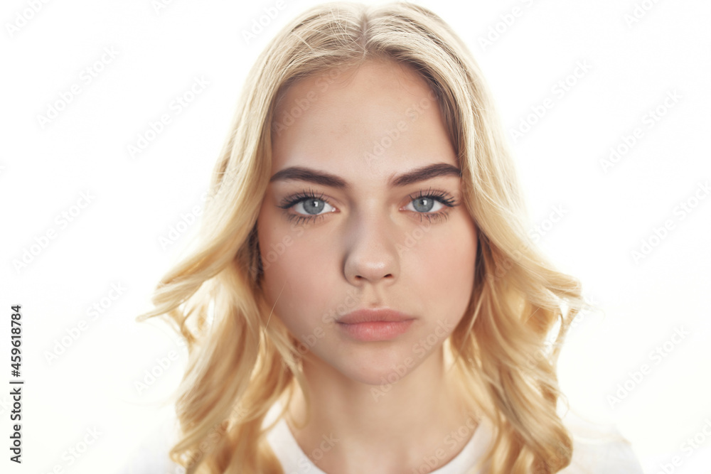 beautiful woman attractive lookhairstyle close-up beautiful woman attractive lookhairstyle close-up