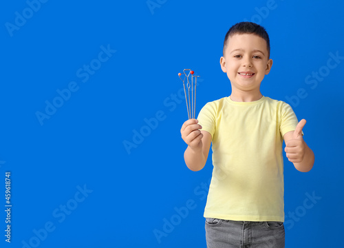 Little boy with logopedic t...