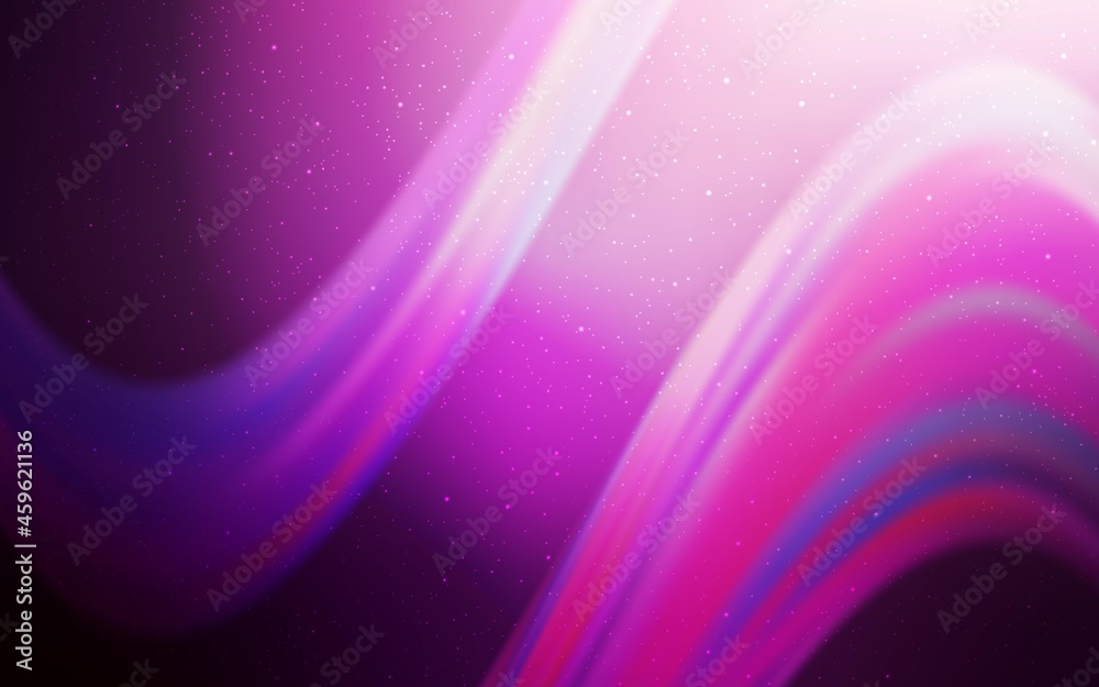Light Pink vector layout with cosmic stars. Light Pink vector layout with cosmic stars.