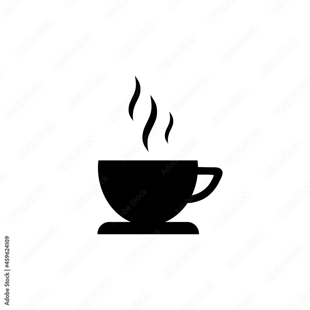 Coffee cup icon isolated on white background Coffee cup icon isolated on white background