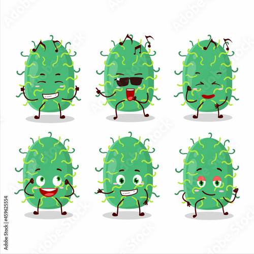 An image of zygote virus dancer cartoon character enjoying the music