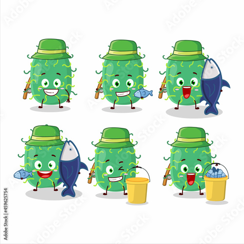 A fisherman zygote virus cartoon picture catch a big fish