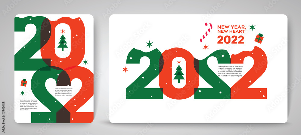 Design concept of 2022 Happy New Year, Merry Christmas. Templates with typography logo 2022 for celebration, Trendy backgrounds for branding, banner, cover, card, social media, poster, Vector EPS.10 Design concept of 2022 Happy New Year, Merry Christmas. Templates with typography logo 2022 for celebration, Trendy backgrounds for branding, banner, cover, card, social media, poster, Vector EPS.10