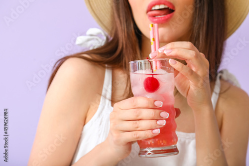 Beautiful young woman with ...