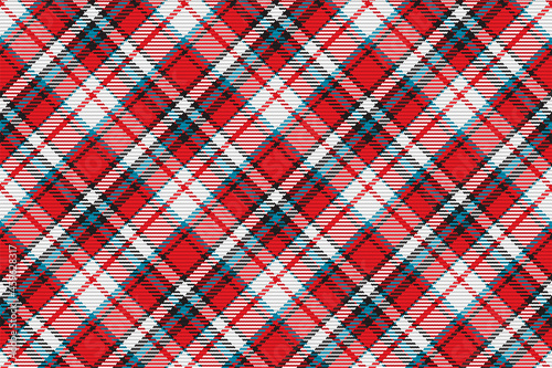 Seamless pattern of scottish tartan plaid. Repeatable background with check fabric texture. Vector backdrop striped textile print.