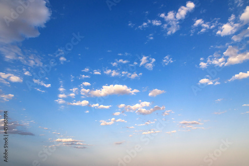  natural blue sky background with white clouds