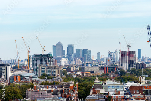 London skyline  air view