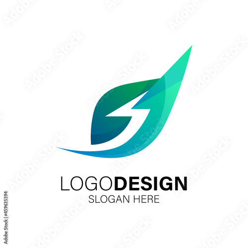 leafs and organic logo design