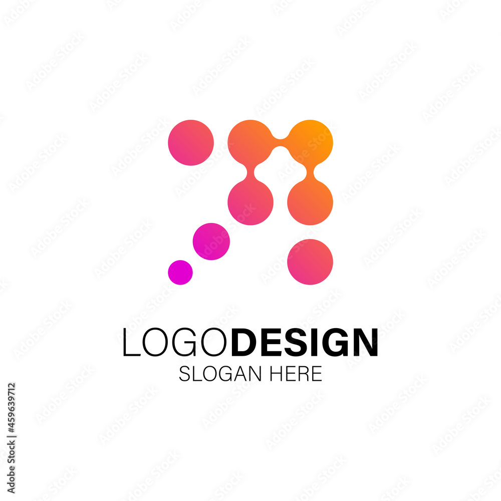 Abstract technology and business logo design