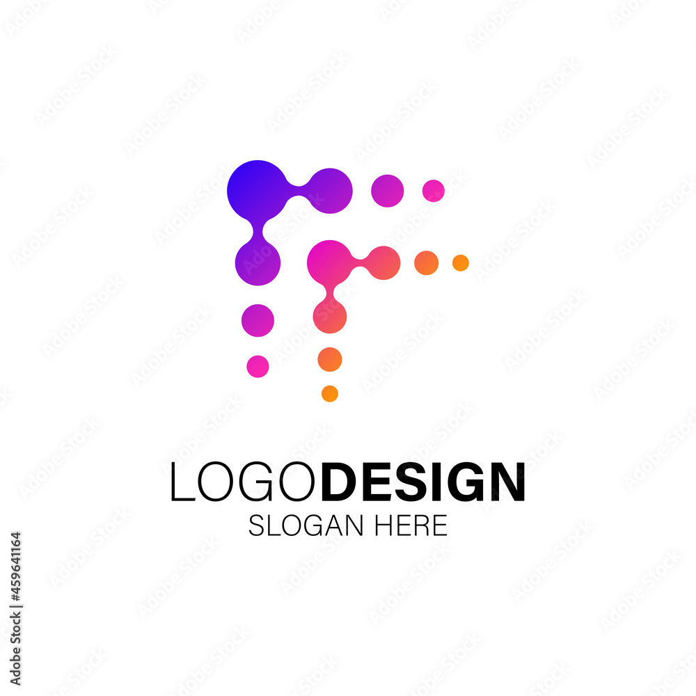 Abstract technology and business logo design Abstract technology and business logo design