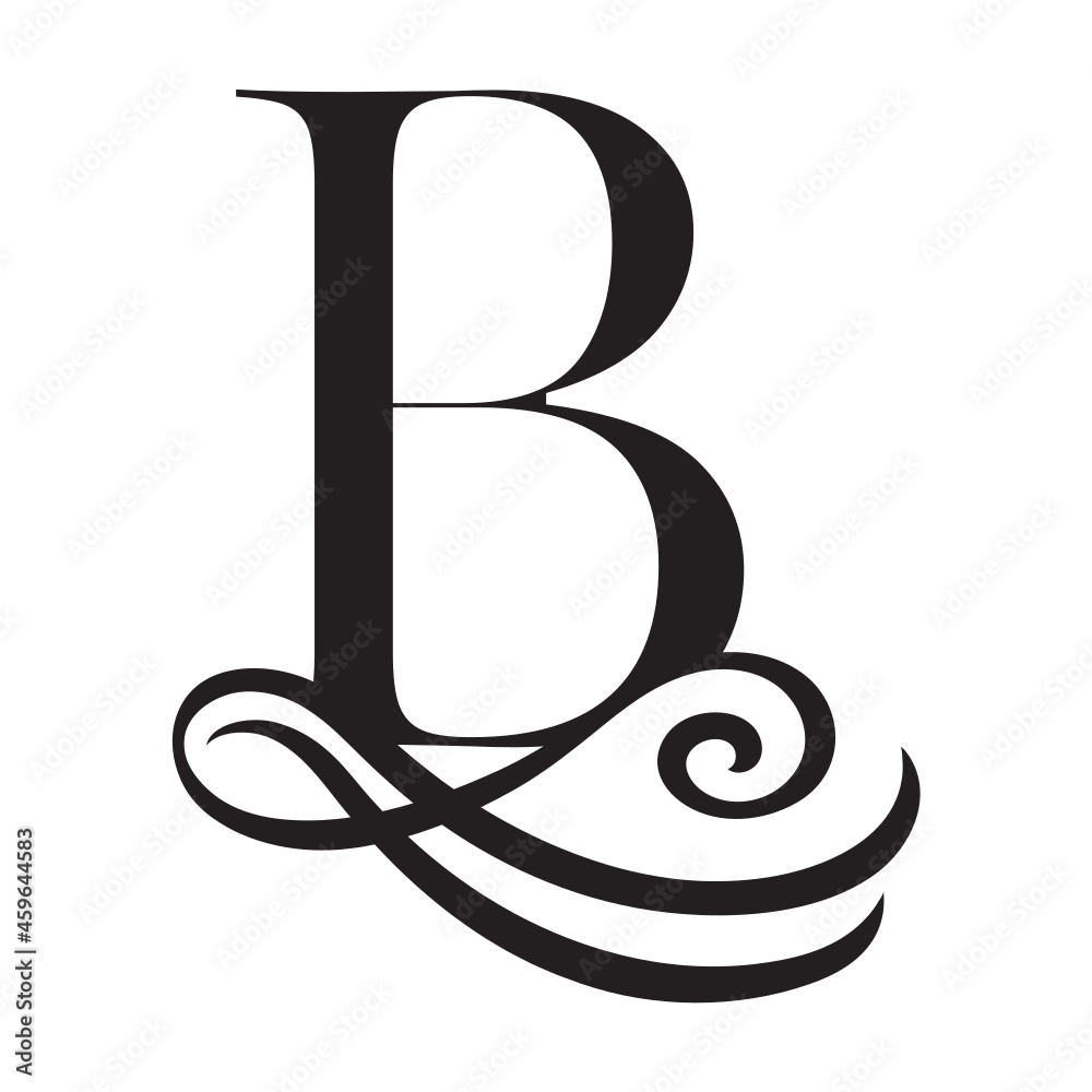 B, Capital letters in the style of Arabic script. Templates for creating logos, monograms, emblems. To decorate text in the old style. B, Capital letters in the style of Arabic script. Templates for creating logos, monograms, emblems. To decorate text in the old style.