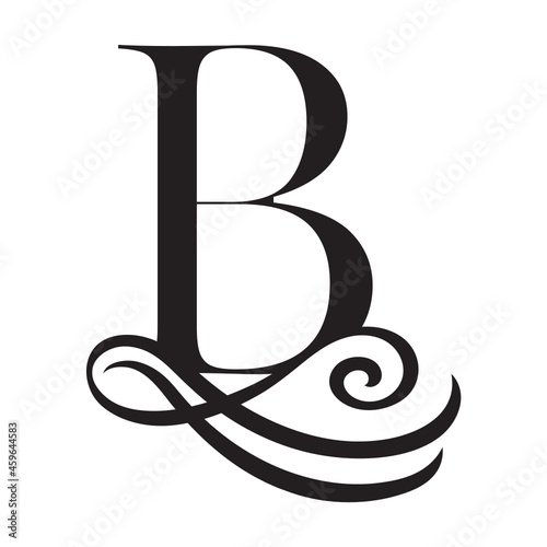 B, Capital letters in the style of Arabic script. Templates for creating logos, monograms, emblems. To decorate text in the old style.