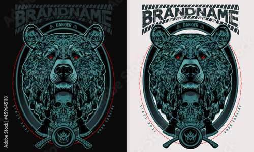 Bear Skull illustration