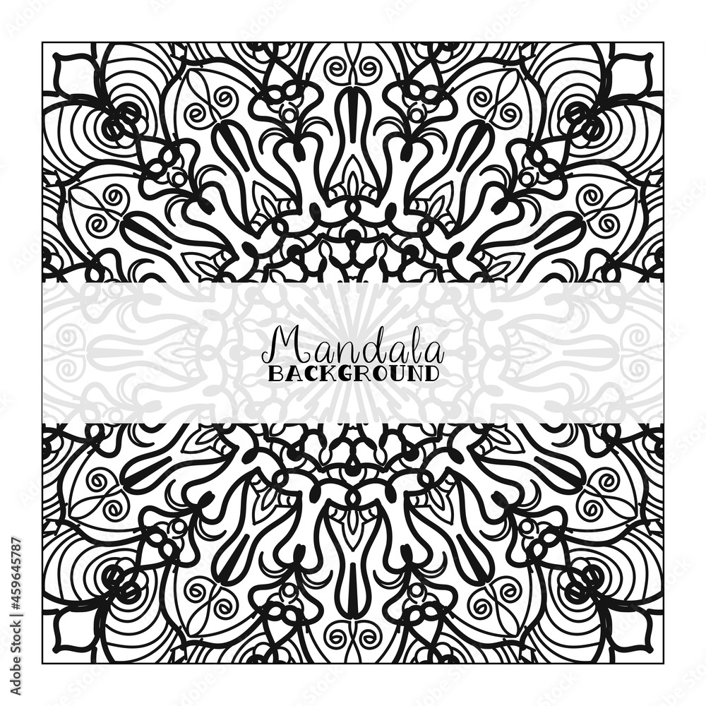 Abstract Background with mandala Abstract Background with mandala