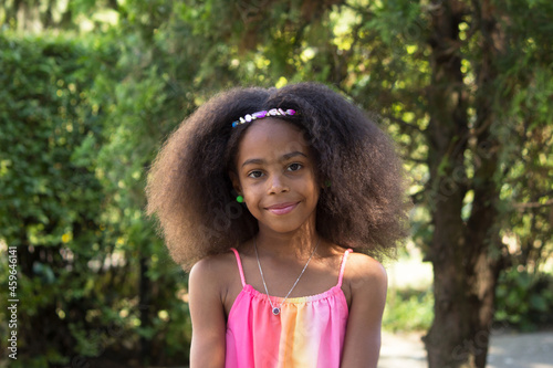 Little black princess girl