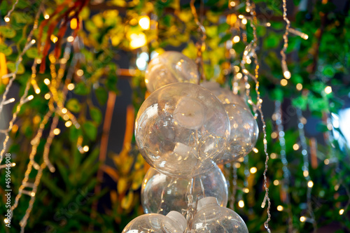Christmas ornament, decor, colorful decoration ornaments stock photo