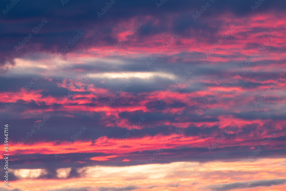 colorful sky at sunset as background