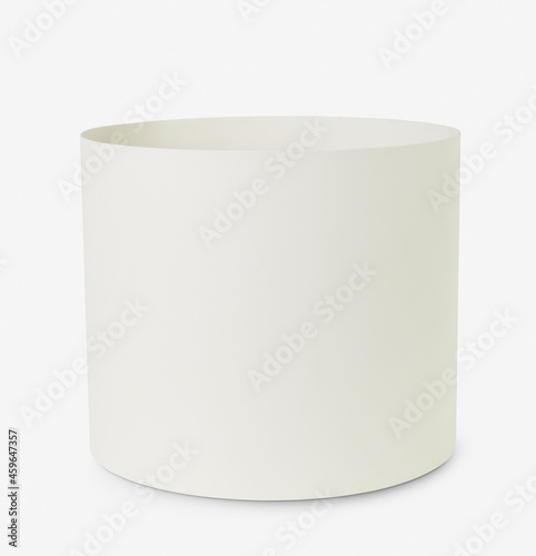 White minimal ceramic plant pot