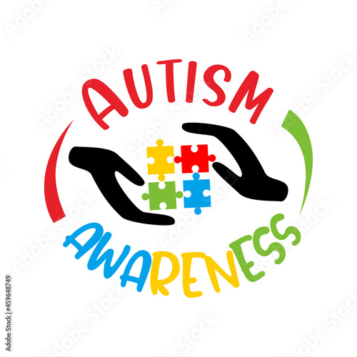 Autism quotes lettering svg vector