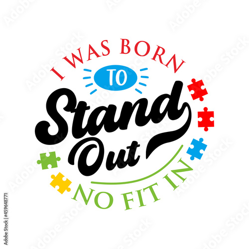 Autism quotes lettering svg vector