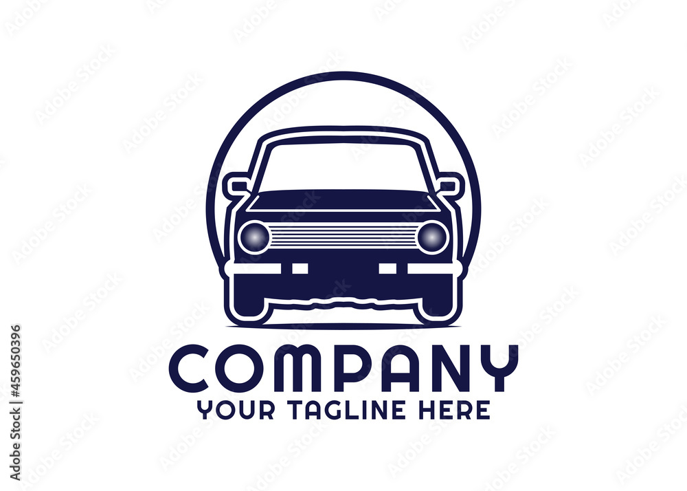 Unique and attractive classic car logo