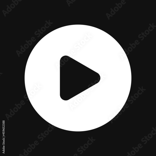 play button icon on grey background