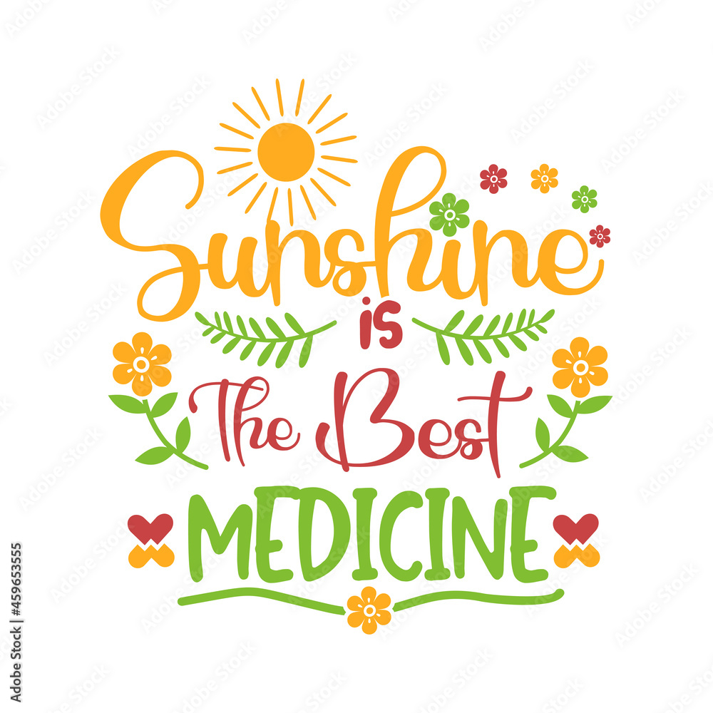 Naklejka premium Spring Quotes SVG design vector