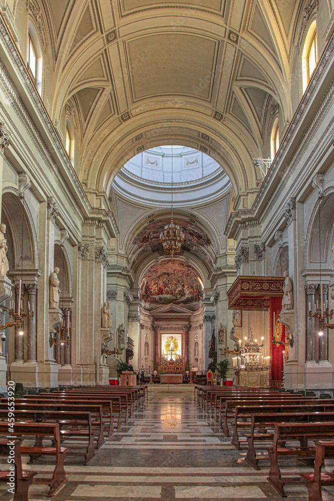 Palermo cathedral interior.