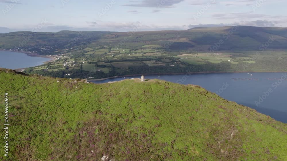 View of the Mountainous Scottish Landscape on the Holy Isle View of the Mountainous Scottish Landscape on the Holy Isle