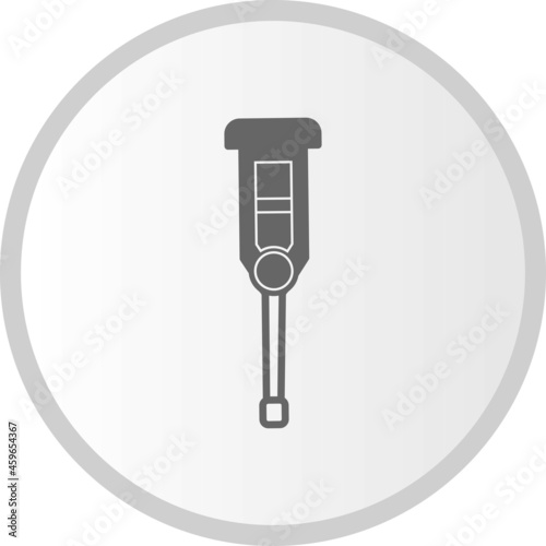 Crutches Vector Glyph Circle Icon Design