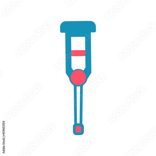  Crutches Vector Flat Icon Design