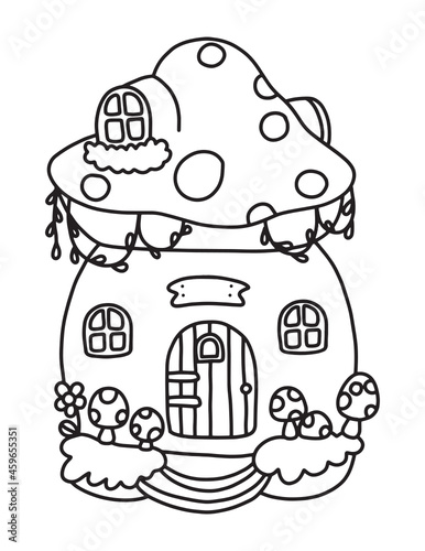 Gnome house cartoon svg