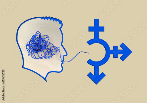 Gender language symbol graphic talking