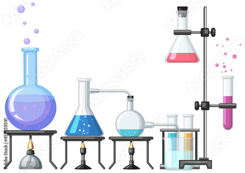 Chemistry element on the table