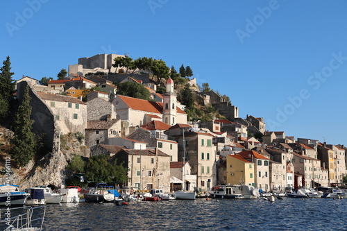 The bay and town of Sibenik, Croatia