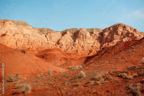 Red Mountains Boguty. Kazakhstan. Martian landscapes © Tatyana_Drujinina