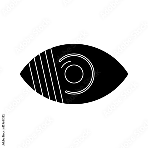Color blind Eye Vector Glyph Icon Design