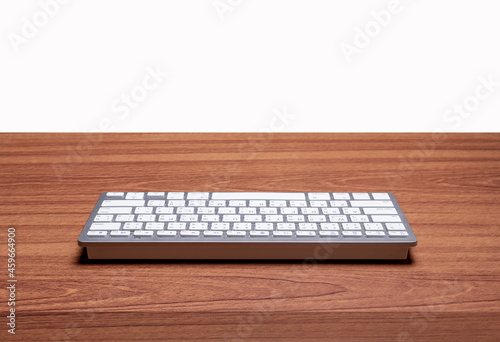 Modern computer keyboard isolated on white background with cliping path